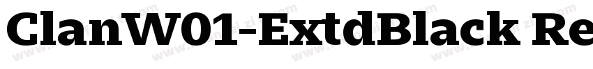 ClanW01-ExtdBlack Re字体转换